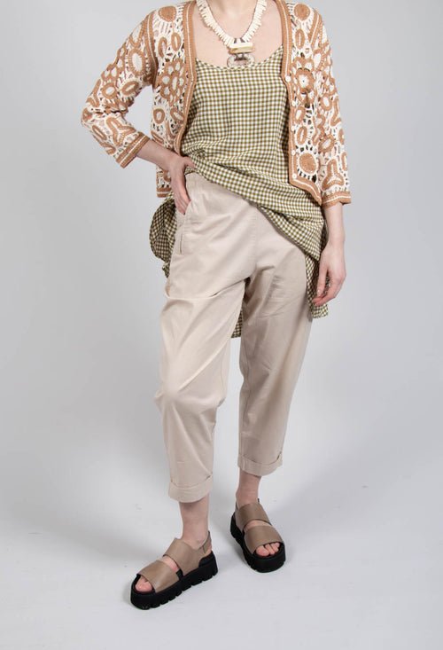 Relaxed Geisha Trousers in Rattan