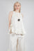 Frill Hemmed Blouse in Cream