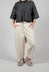 Contrast Stitch Jean Trousers in Off White