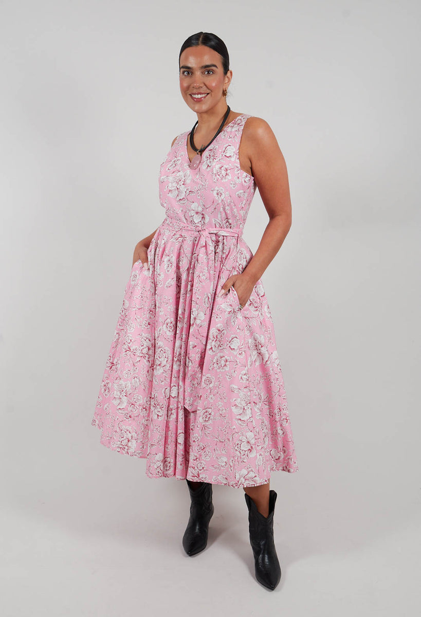 minkpink olivia midi dress Lavi Ginger Dress in Rosa-Panna