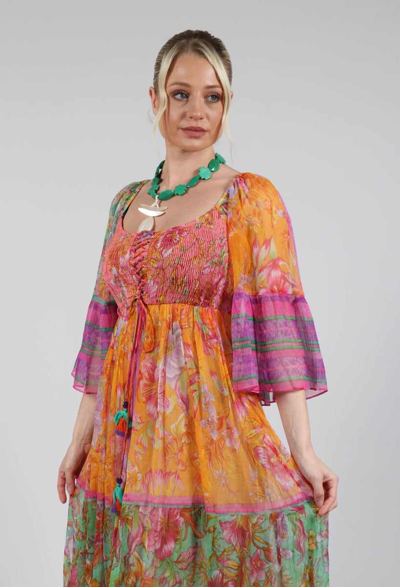 Rene Derhy Tangente Dress in Orange | Olivia May
