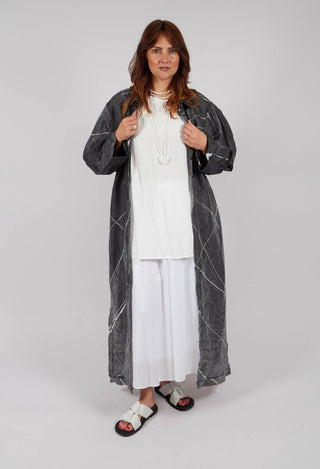 Buque Tunic in Off Black Banner