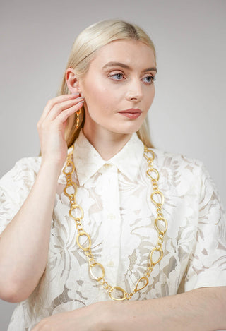 Link Chain Necklace in Gold Plated