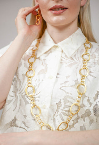 Link Chain Necklace in Gold Plated