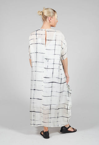 Consuelo Dress in Black and White