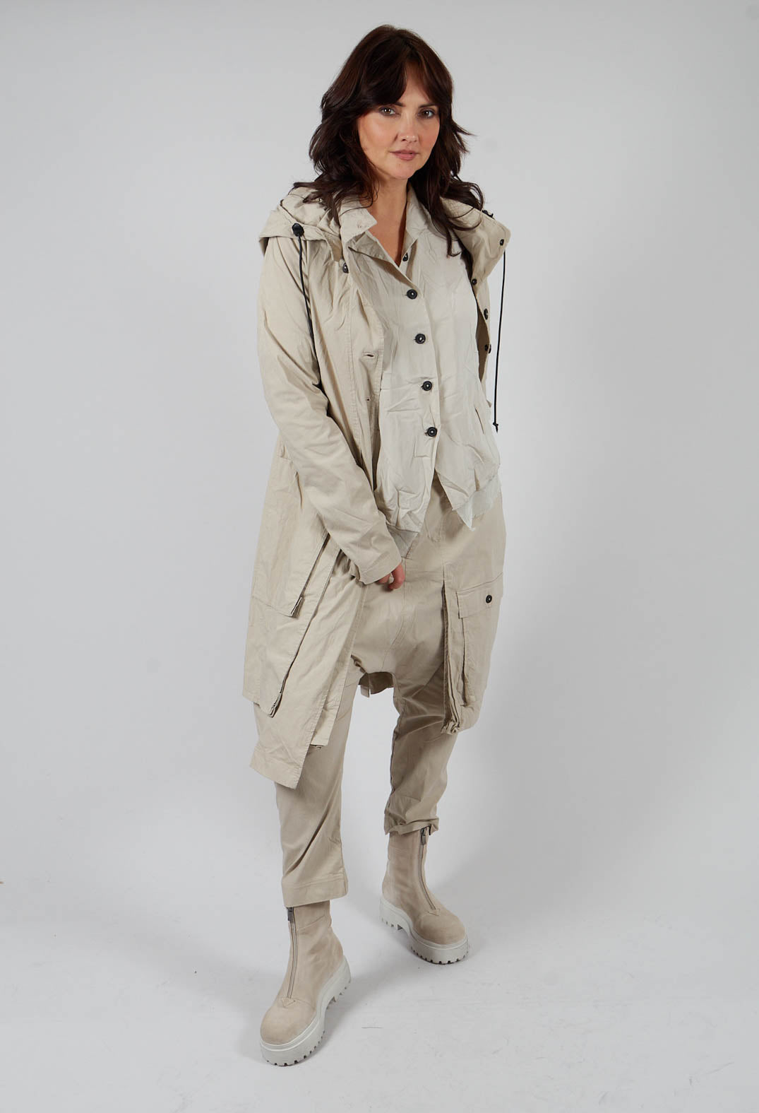 Mesh Silk Jacket in Eraser