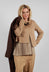 Pleated Top with Overlay in Caramel