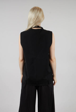 Oversized Waistcoat in Nero