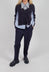 Tapered Leg Jersey Trousers in Blue Nights