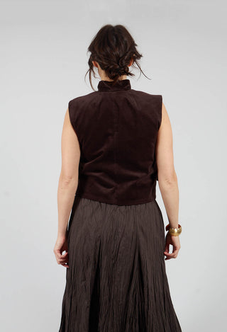 Velvet Waistcoat in Chocolate