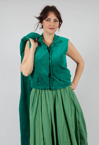 Velvet Waistcoat in Green