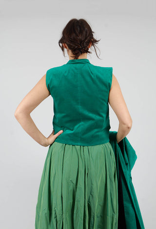 Velvet Waistcoat in Green