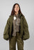 Collared Bomber Jacket in Khaki