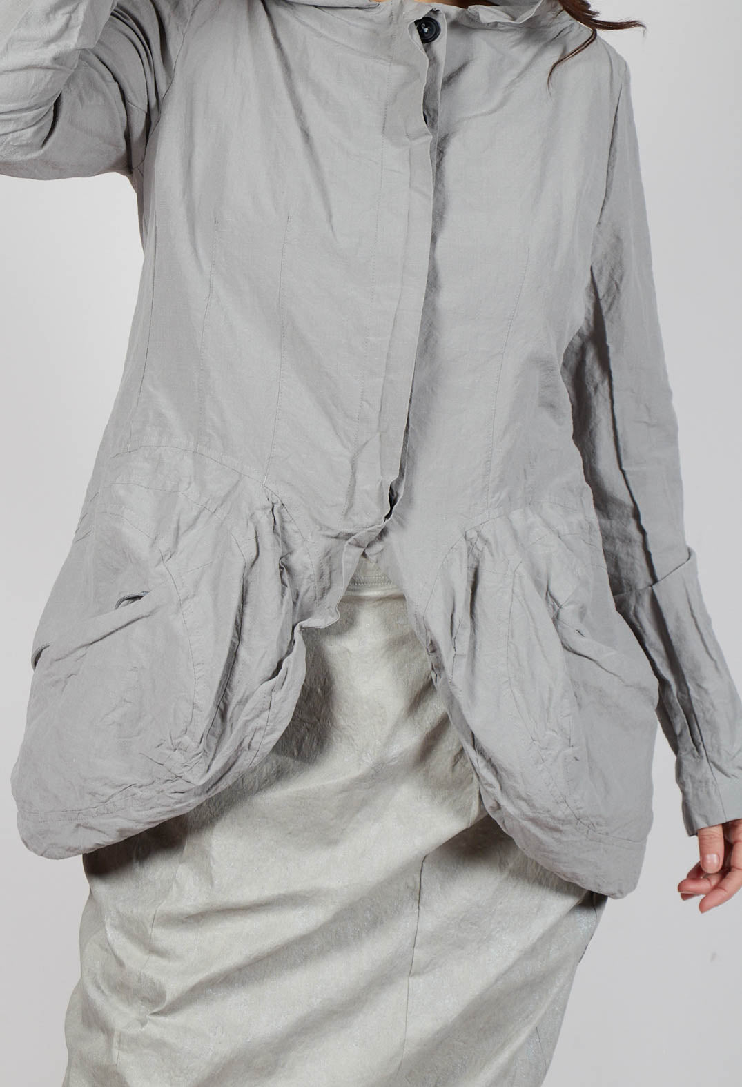 Pocket Front Jacket in Moon