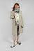 Longline Single Button Coat in Dust Sparkle