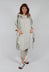 Relaxed Hooded Tunic in Moon Check