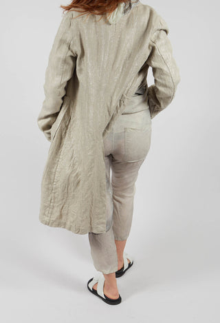 Slim Fit Drawstring Trousers in Moon Pigment