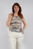 Sheer Print Dress in Asteroid Pigment