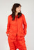 Tailored Layered Hem Jacket in Mandarine