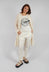 Sheer Crinkled Shirt Dress in Greige Paper
