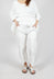Wide Leg Trousers in Offwhite