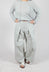 Trousers with Oversized Pleats in Grey