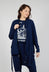 Lightweight Cardigan in Navy Offwhite