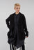 Tulip Hem Jacket in Black