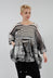 Oversized Lightweight Cotton Top in Black Print