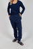Pull On Slim Leg Trousers in Navy