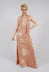 Linen Dress in Viscose Sand