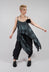 Aysmmetric Linen Tank Top in Nero