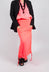Three Pen Skirt in Coral