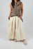 Pleat Front Trousers in Cream