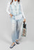 Long Geishan Pants in Bleach Denim