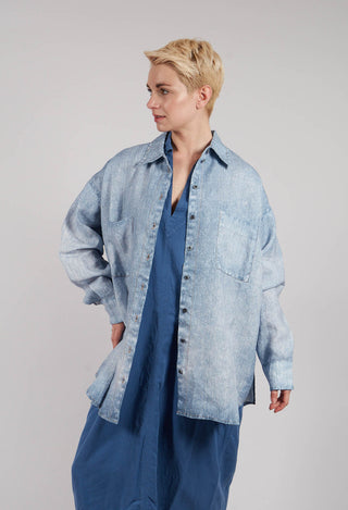 Kabo Blouse in Blue Denim