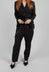 Hyper Trousers in Black Pinstripe