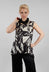 Cue Sleeveless Top in Black Print