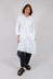 Long Shirt with Ruffles in White