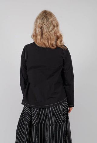 Asymmetric Shirt in Black