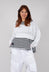 Disarranged Cropped Pullover in White