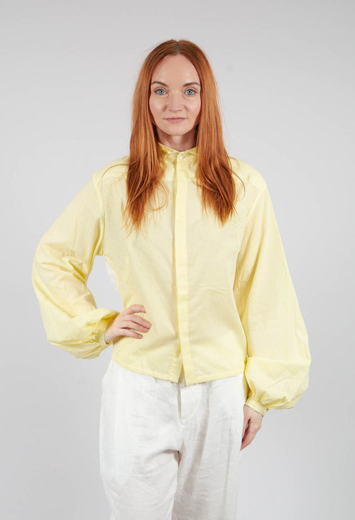 Collared Long Sleeve Shirt in Original Yellow