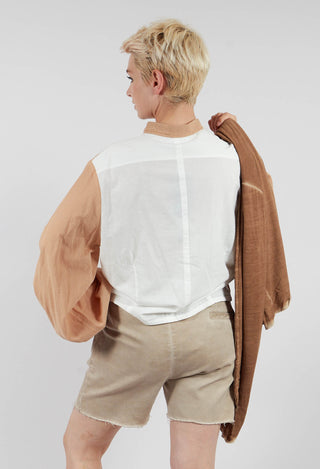 Collared Long Sleeve Shirt in Sand