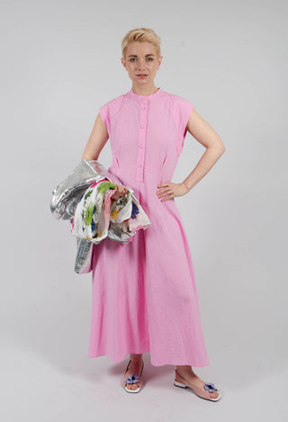 Atlas Cotton Polo Dress in Ballet Pink