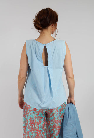 Top with Ruffle and Raffia Detail in Open Air