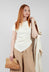 Mira Draped Top in Sea Salt