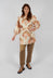 Revati Jacquard Dress in Orange Print