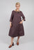 Velia Dress in Brown