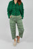 Potamia Printed Trousers in Green Check