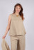 Sleeveless Top in Riga Sabbia